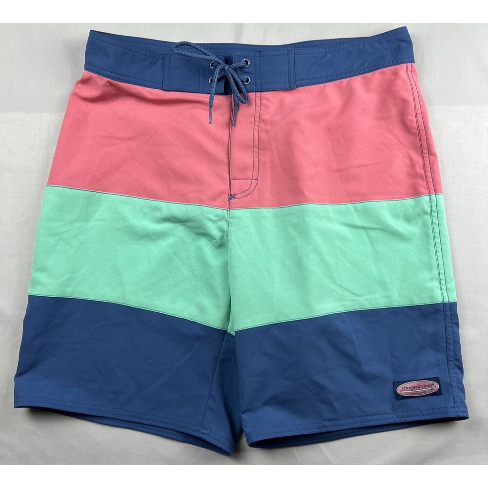 Vineyard Vines Swimsuit Men’s Color Block 34 No Liner NWOT - Picture 1 of 7
